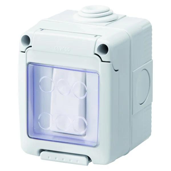 Вим.прохід. в зб. 27 COMBI SYSTEM 1Р 16AX IP55 сірий GEWISS -> Вводной проход в корпусе 27 COMBI SYSTEM 1Р 16AX IP55 серый GEWISS
