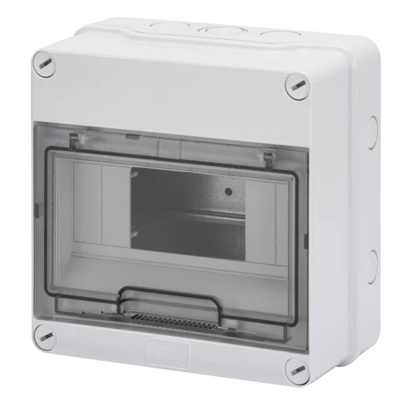 Корпус пластиковый для 40 CD настенный 8М с прозрачной дверцей IP55 GEWISS
