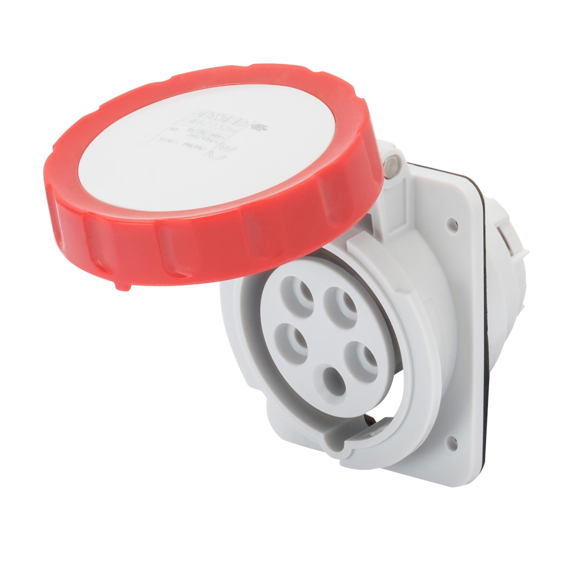Розетка вбудована 10° IEC 309 HP IP67 3P+N+E 32A 400V 6H GEWISS