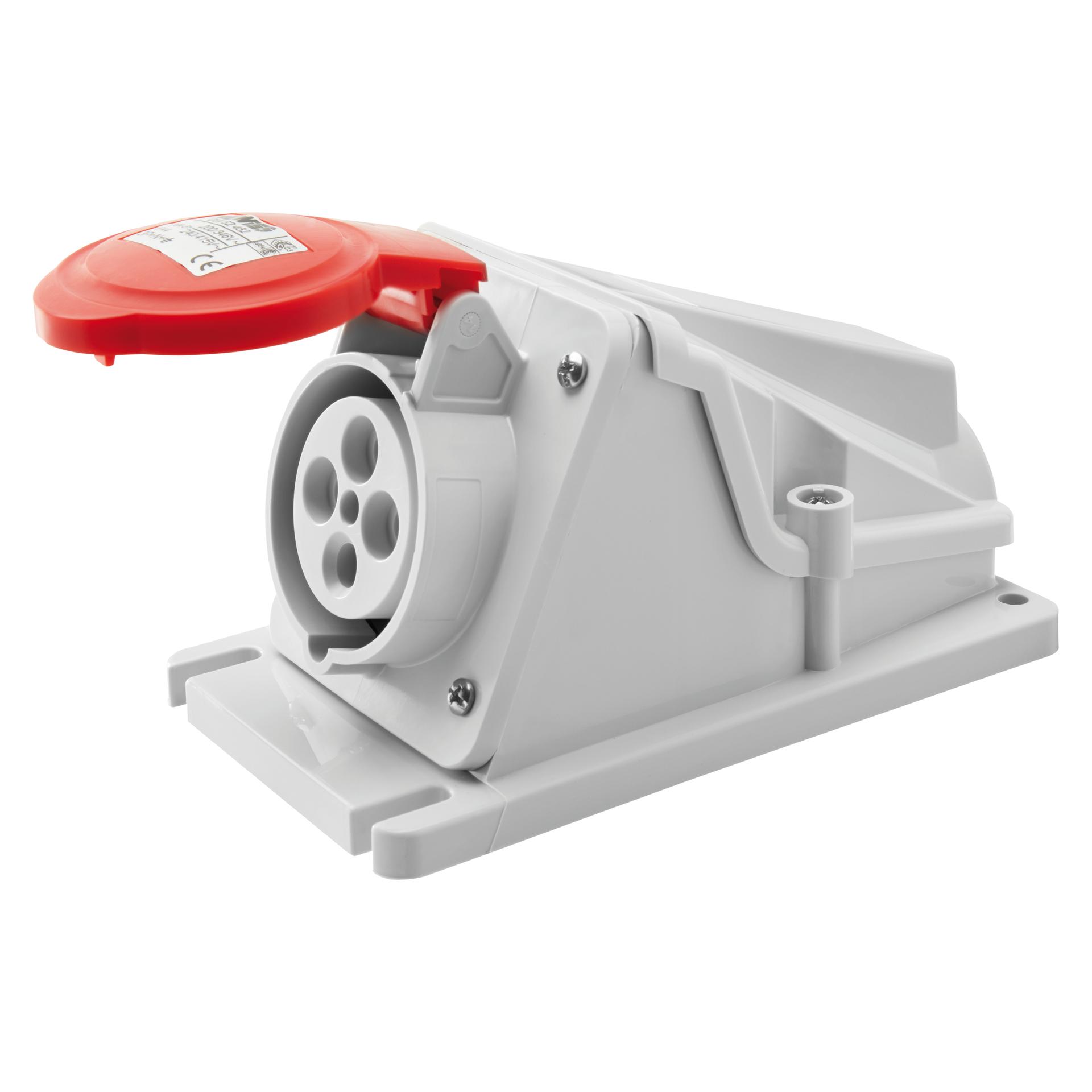Розетка стационарная 90° IEC 309 HP IP44 3P+E 16A 400V 6H GEWISS