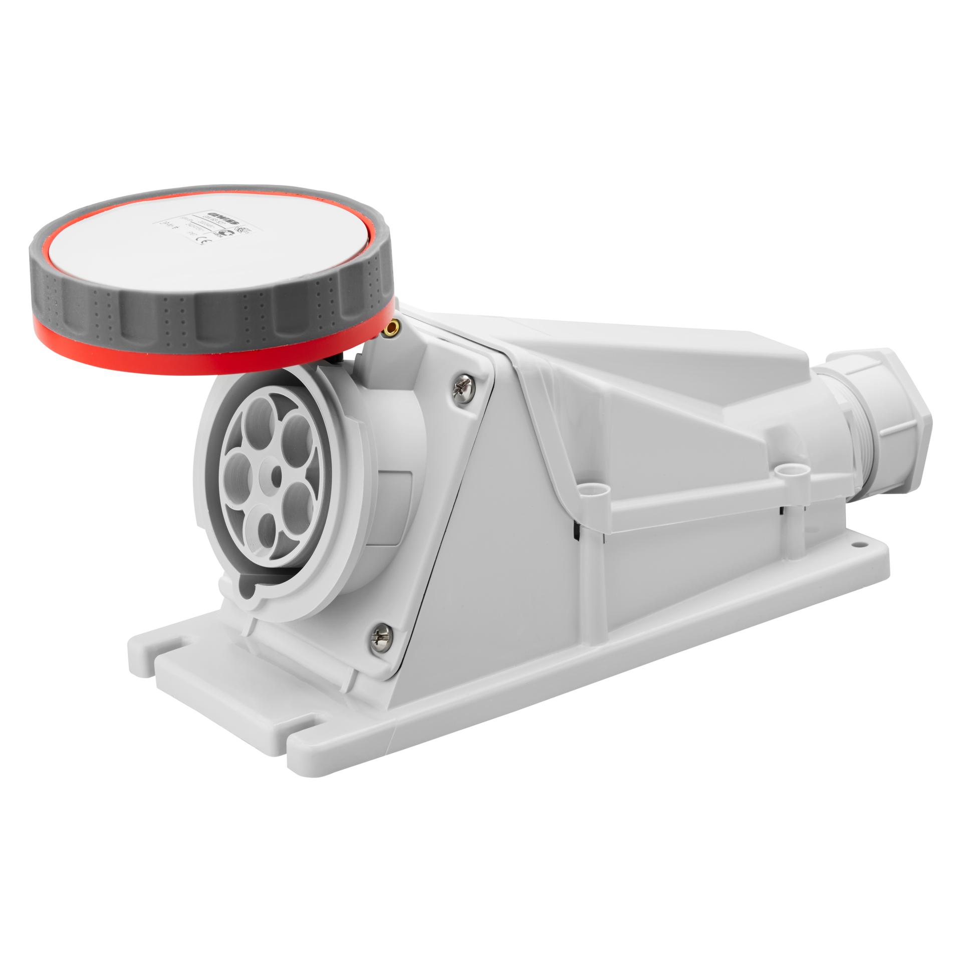 Розетка стационарная 90° IEC 309 HP IP67 3P+N+E 125A 400V 6H GEWISS