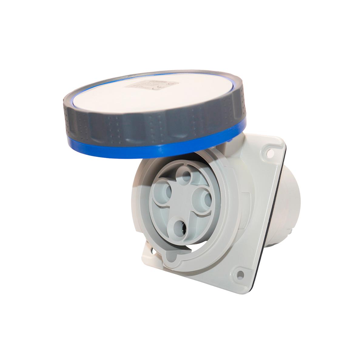 Розетка встроенная 10° IEC 309 HP IP67 2P+E 63A 230V 6H GEWISS