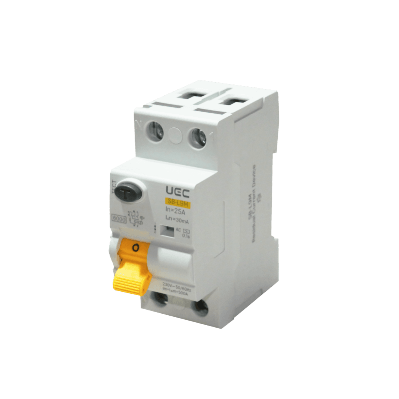 Устройство защитного отключения SB-L9M 2P 25A 30mA Тип AC 6kA UEC