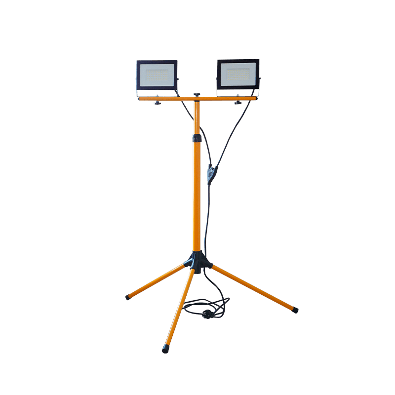 Прожектор LED UEC Delta SLC2-TR 2х50Вт на штативі 6500K IP65 чорний/жовтий