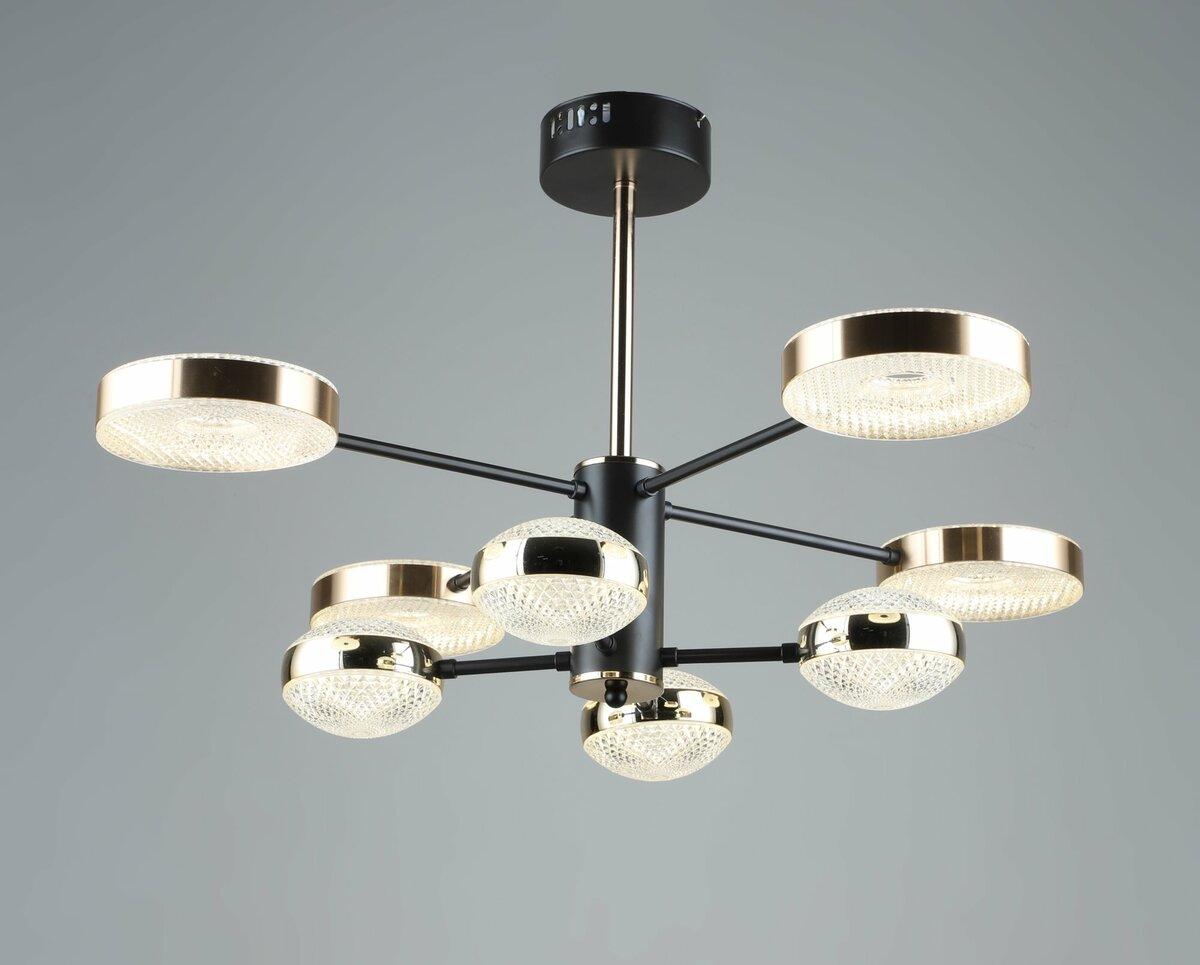 Светильник LED потолочный акриловый Sirius B YH871/4+4 COFFEE+GD
