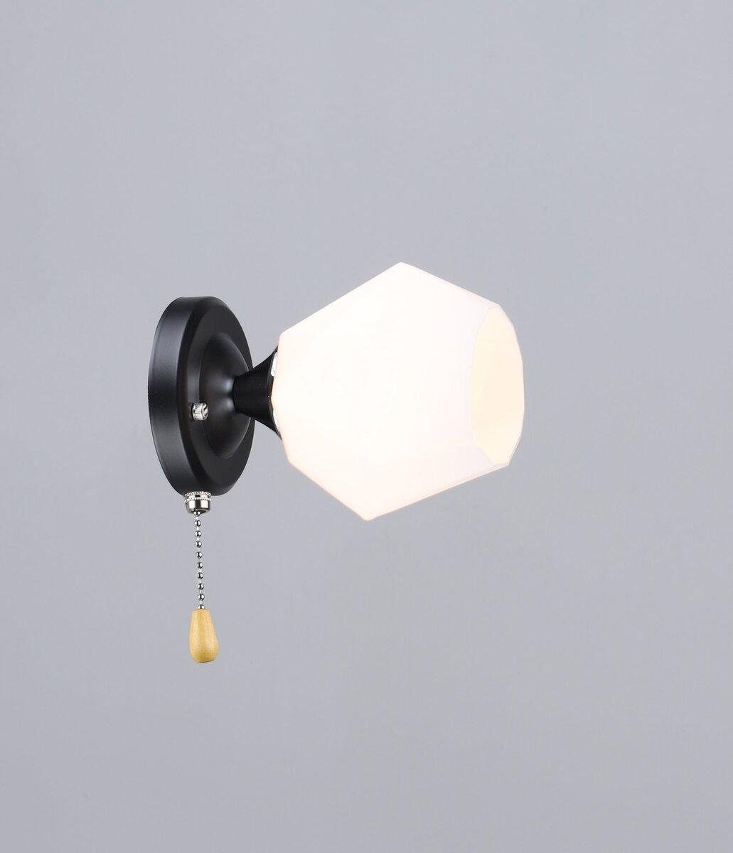 Бра настенное Sirius B N6094/1W BK+CR