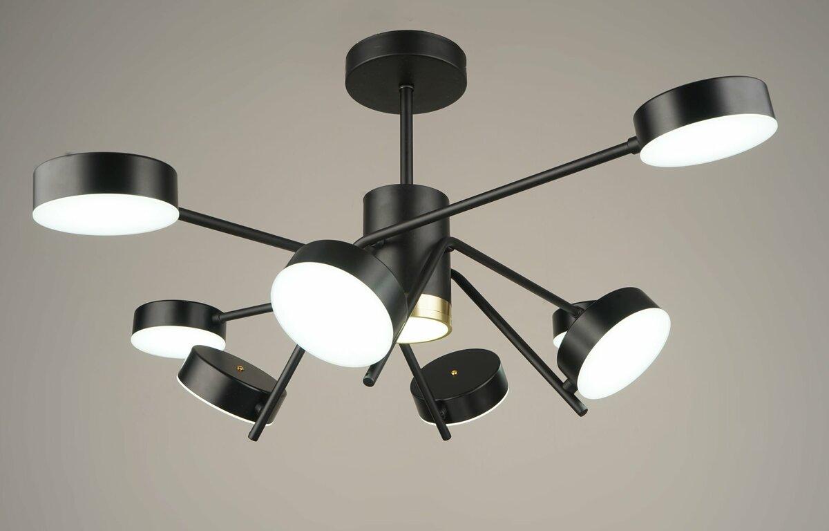 Светильник LED потолочный акриловый Sirius B N4182/8 112W BK