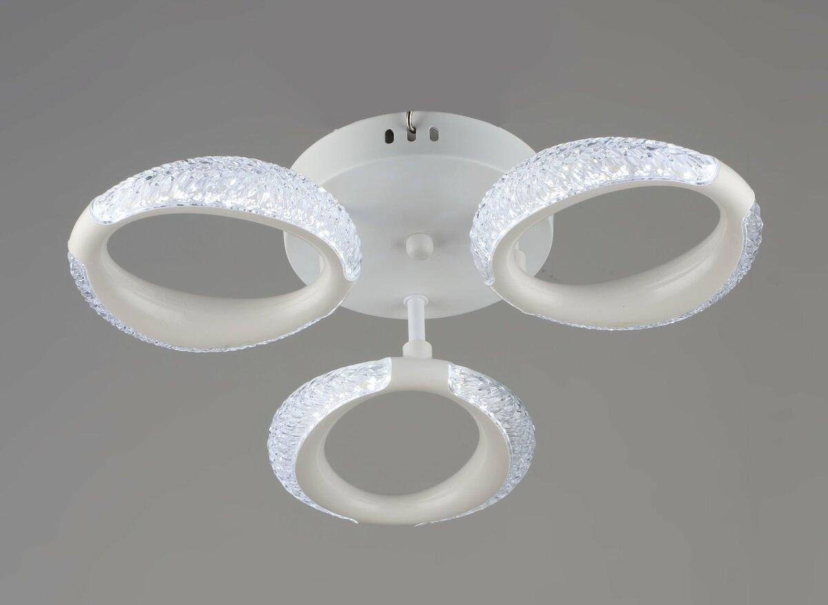 Люстра світлодіодна акрилова Sirius B YH1303/3 WT 18W