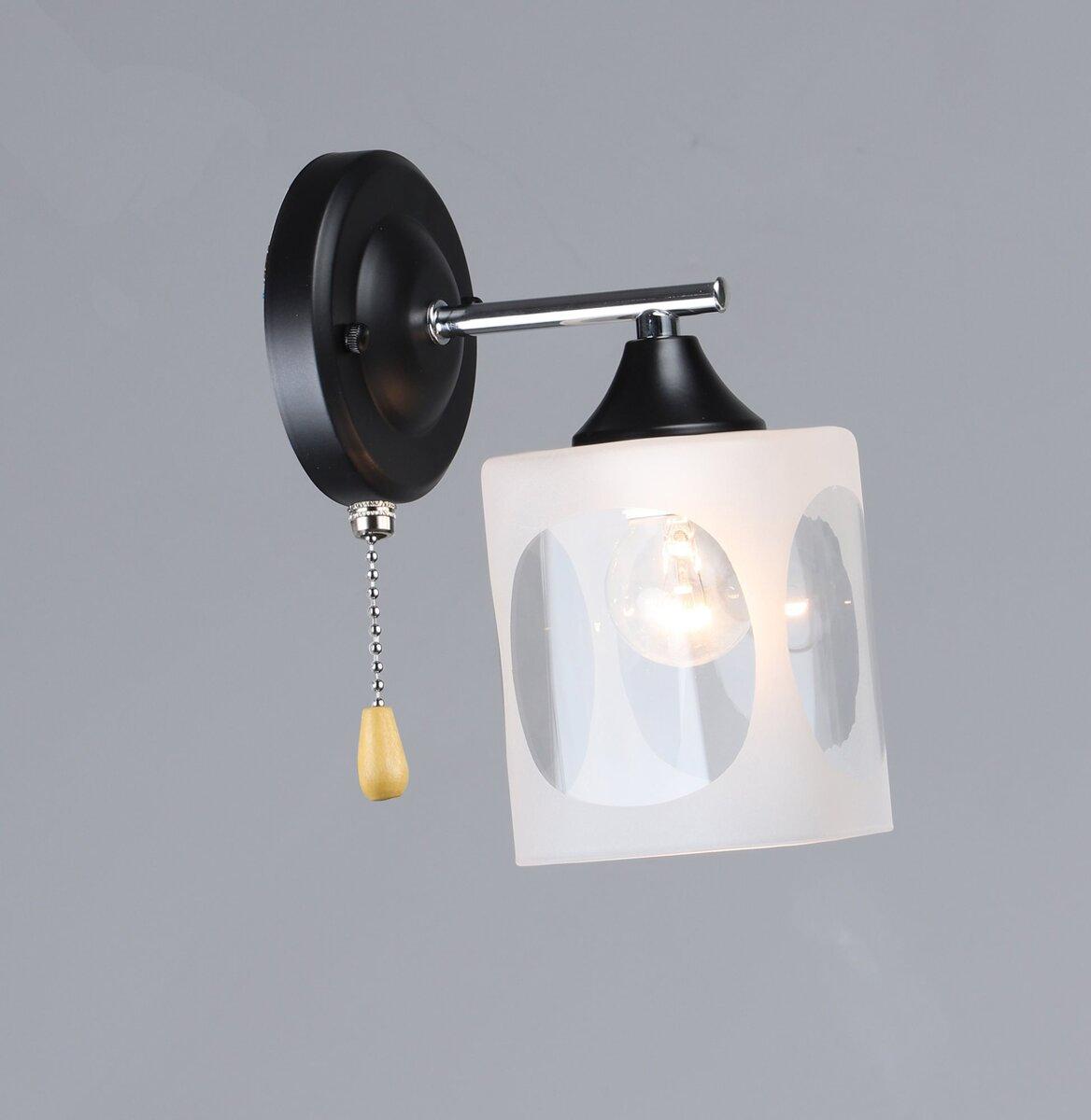 Бра настінне B K2284/1W CH+BK