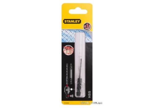 Свердло по металу, дереву, пластику STANLEY SUPER-LOCK з хвостовиком 1/4" 1.5 х 62/22 мм