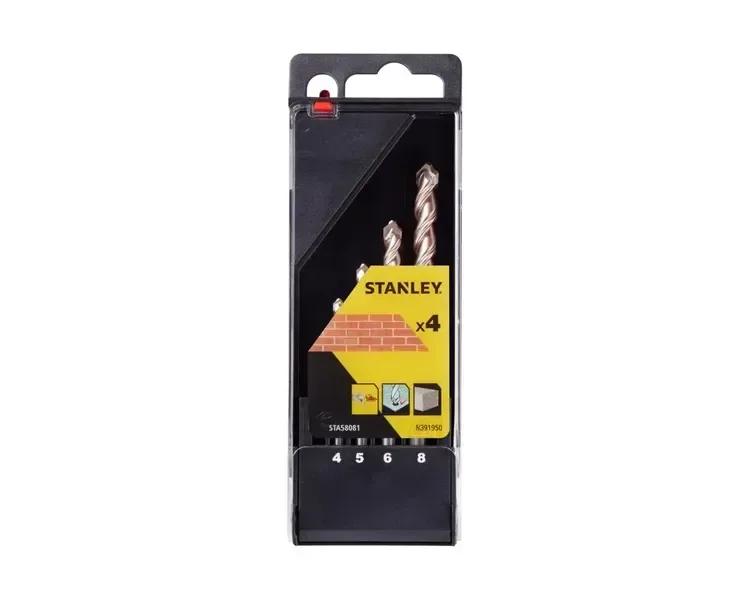 Набор сверл по бетону, камню, кирпичу, керамической плитке STANLEY 4-8 мм 4 шт.