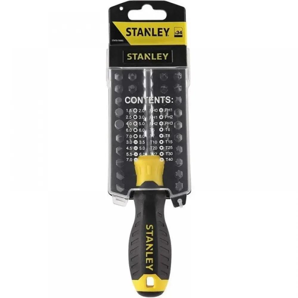 Викрутка-тримач STANLEY "Multibit" з насадками 34 шт