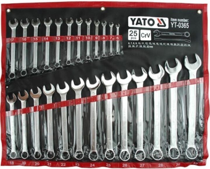 Набір ключів комбінованих YATO М6-32 мм 25 шт