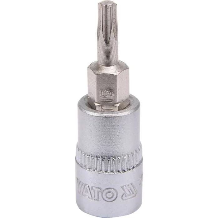 Головка торцева з насадкою викрутковою TORX YATO 1/4" Т25 х 37 мм