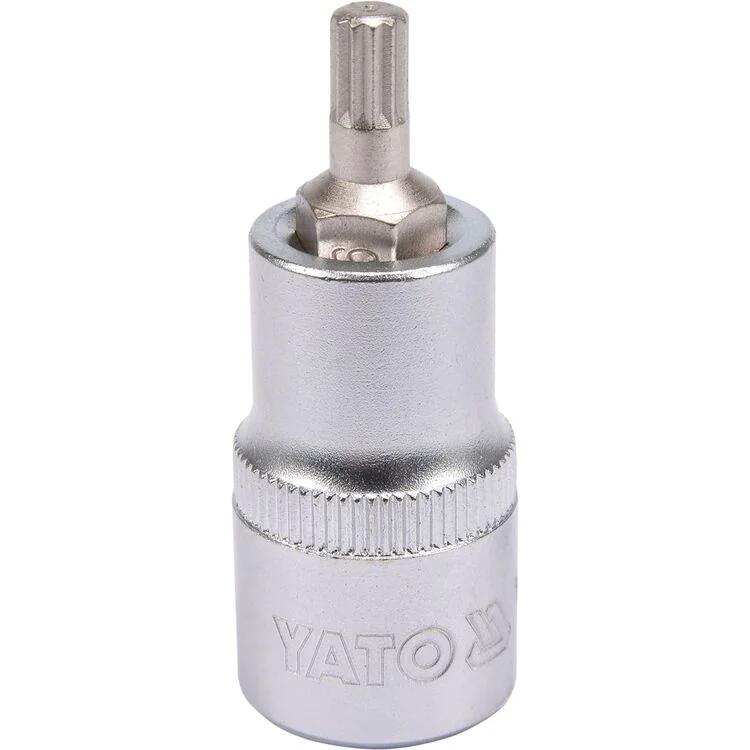 Головка торцева з насадкою викрутковою SPLINE YATO 1/2" M6 х 55 мм
