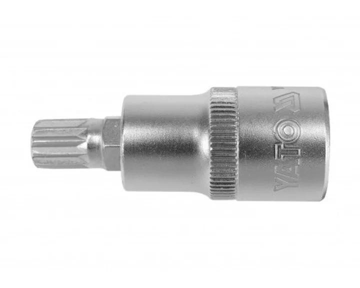 Головка торцева з насадкою викрутковою SPLINE YATO 1/2" M16 х 55 мм