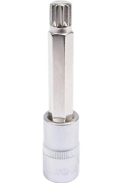 Головка торцева з насадкою викрутковою SPLINE YATO 1/2" M14 х 100 мм