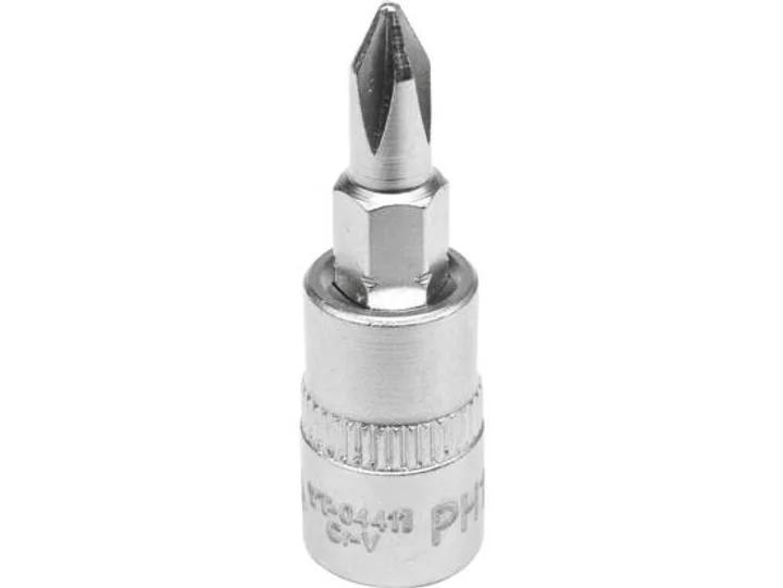 Головка торцевая с насадкой отвертковой PHILLIPS YATO 1/4 PH2 x 37 мм