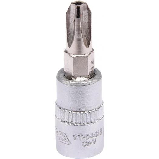 Головка торцева з насадкою викрутковою PHILLIPS YATO 1/4" PH3 x 37 мм
