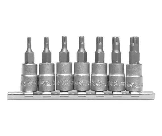 Набір головок торцевих з насадками TORX для TOYOTA і VW YATO 1/4" TS10-TS40 7 шт