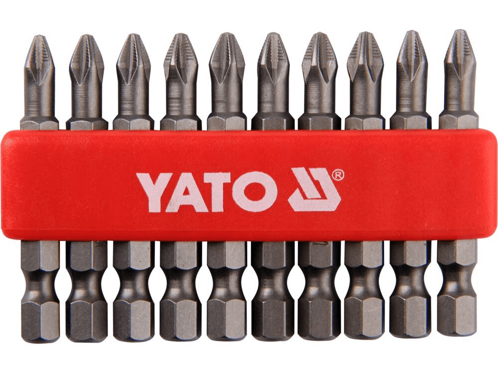 Насадка викруткова YATO 1/4" хрестова PН2 х 75 мм 10 шт