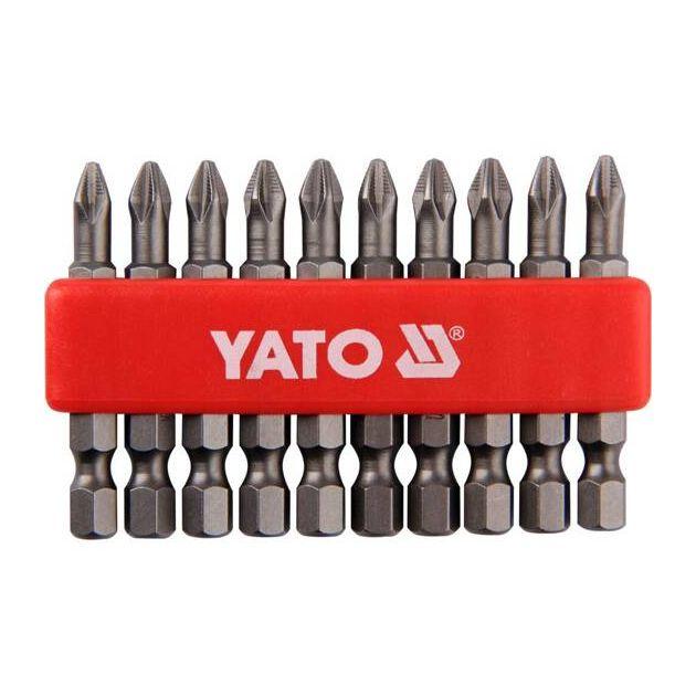 Набор насадок отверток YATO 1/4 50 мм 10 шт.