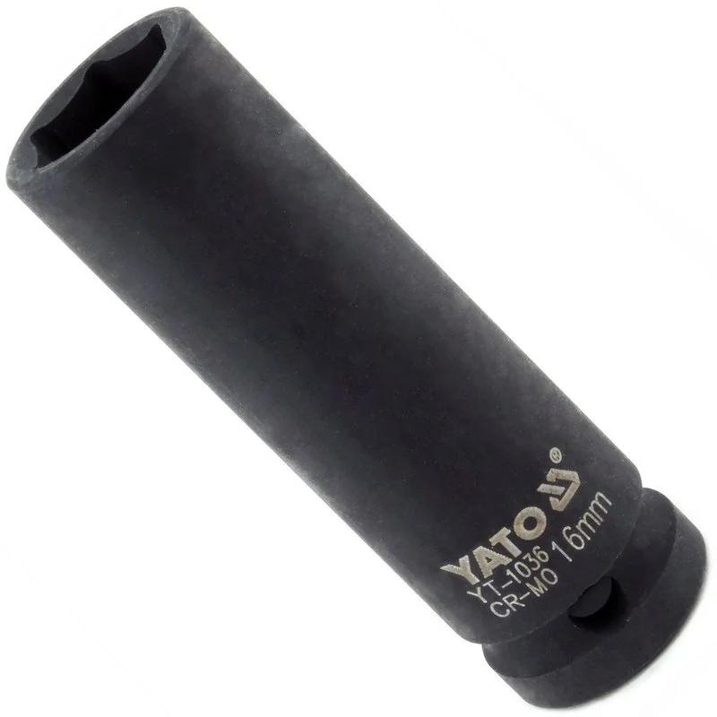 Головка торцевая ударная шестигранная YATO 1/2 М16 х 78 мм