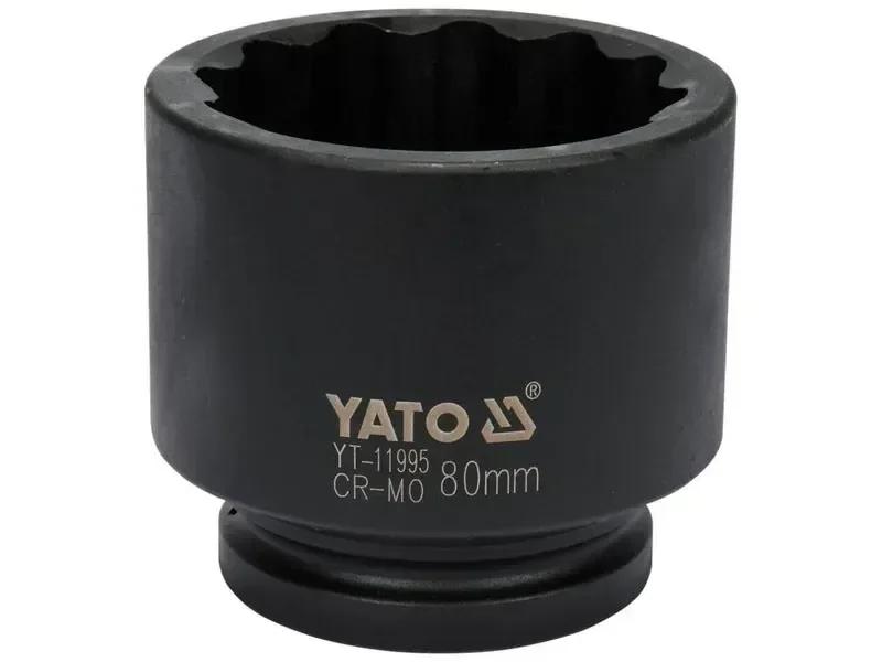 Головка торцева ударна дванадцятигранна YATO 1" М80 х 100 мм