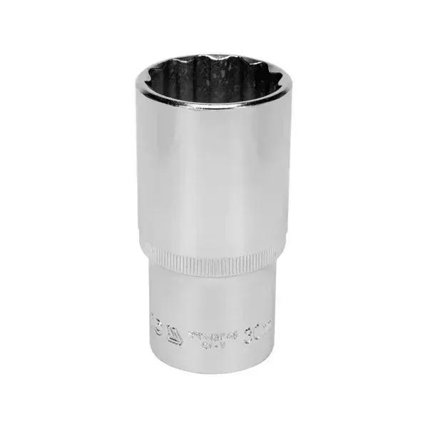 Головка торцева дванадцятигранна довга YATO 1/2" М 32 х 77 мм