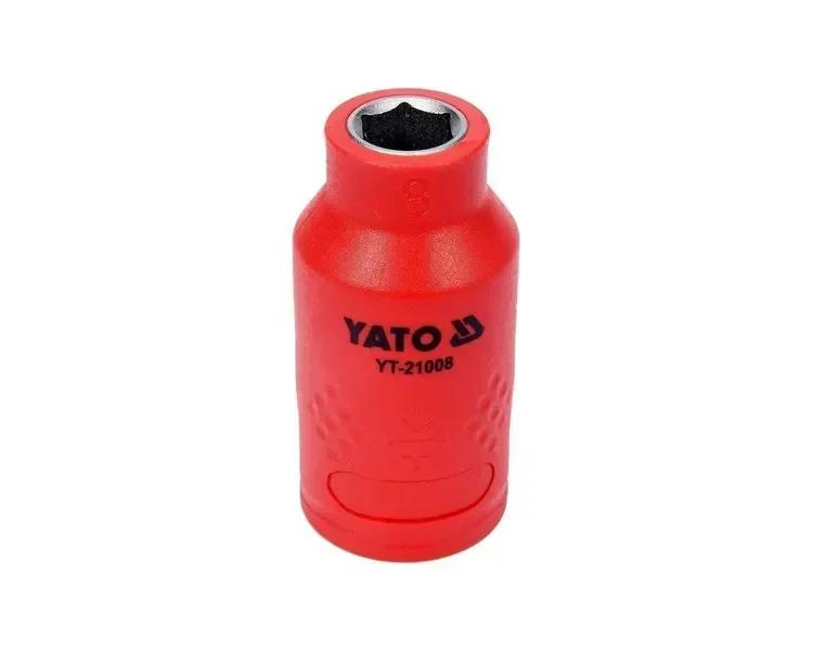 Головка торцева шестигранна діелектрична YATO 3/8" М8 х 45/28 мм VDE до 1000 В