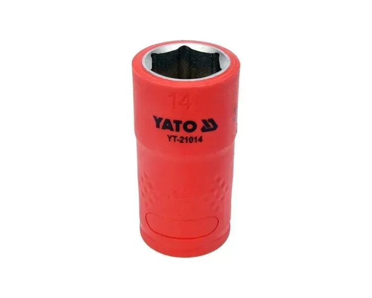 Головка торцева шестигранна діелектрична YATO 3/8" М14 х 45/28 мм VDE до 1000 В