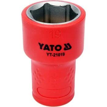 Головка торцева шестигранна діелектрична YATO 3/8" М19 х 47/30 мм VDE до 1000 В