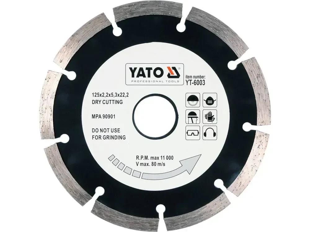 Диск відрізний алмазний YATO "SEGMENT" 125 х 2.2 х 8 х 22.2 мм