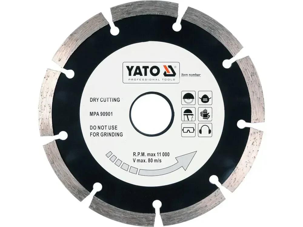Диск відрізний алмазний YATO "TURBO" 180 х 2.8 х 8 х 22.2 мм
