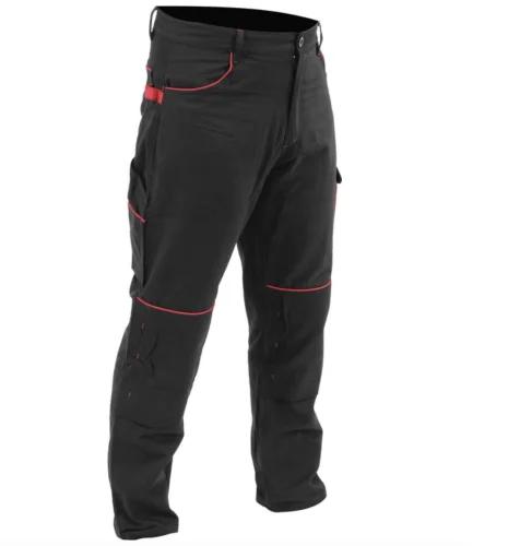 Штани робочі COMFY YATO розмір M, чорно-червоні, 7 кишень, 100% бавовна YT-79241