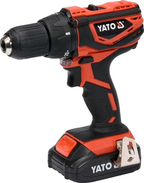 Шуруповерт-дриль акумуляторний YATO Li-Ion 18 В 2 Агод 40 Нм + кейс
