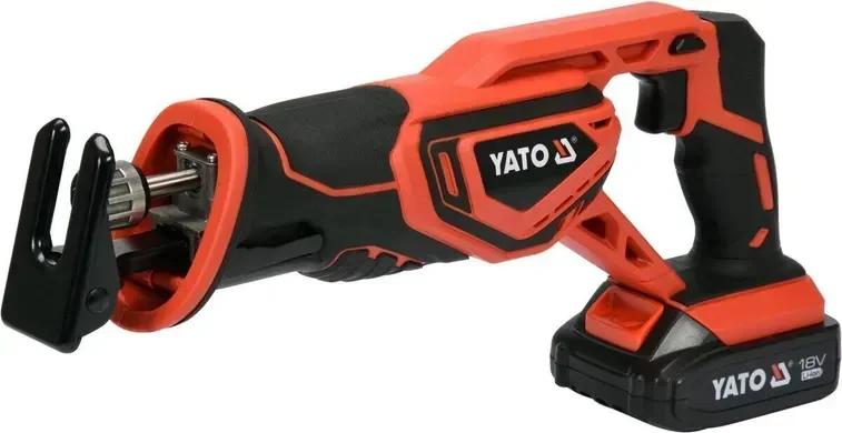 Пила шабельная аккумуляторная YATO Li-Ion 18 В 2 Ач