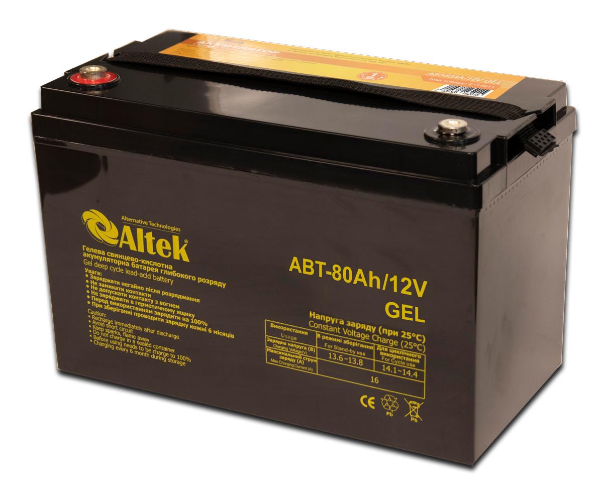 Акумулятор ALTEK ABT-80Аh/12V GEL