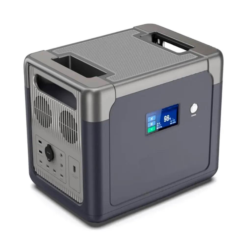 Комплект зарядна станція CP 2500 + розкладна панель 120W ALT-120, чорна