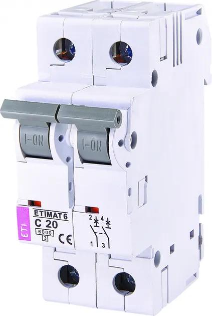 Автом. вимикач ETIMAT 6 2p C 20А (6kA)