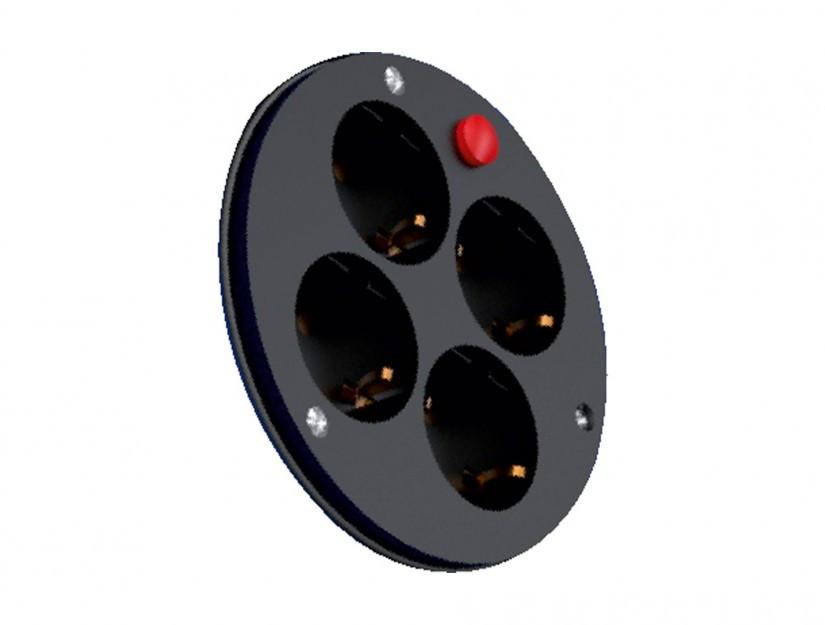 Розетка 4-гнізда для котушок 1/16А 220V BAK-5001-0000