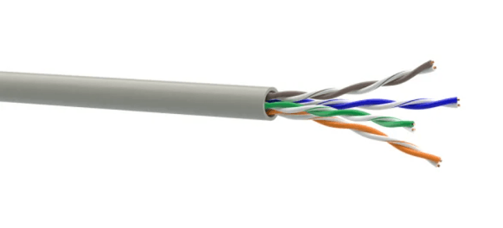 Кабель кручена пара UTP Cat 5e мідь 0.48мм CCA PVC Indoor