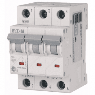 Автоматический выключатель трехполюсный HL C 3P 16A Eaton