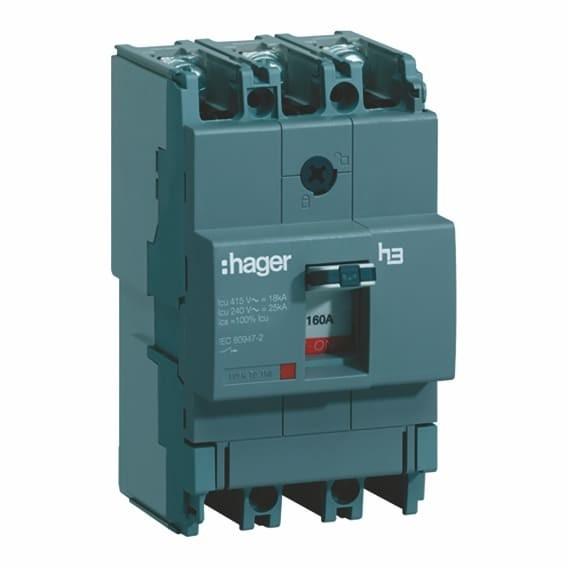 Автоматический выключатель HDA080L 80 А 3п 18 кА Hager