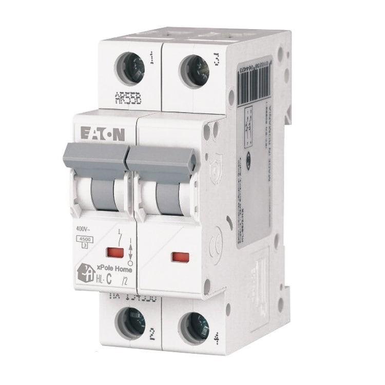 Автоматичний вимикач двополюсний HL C 2P 40A Eaton