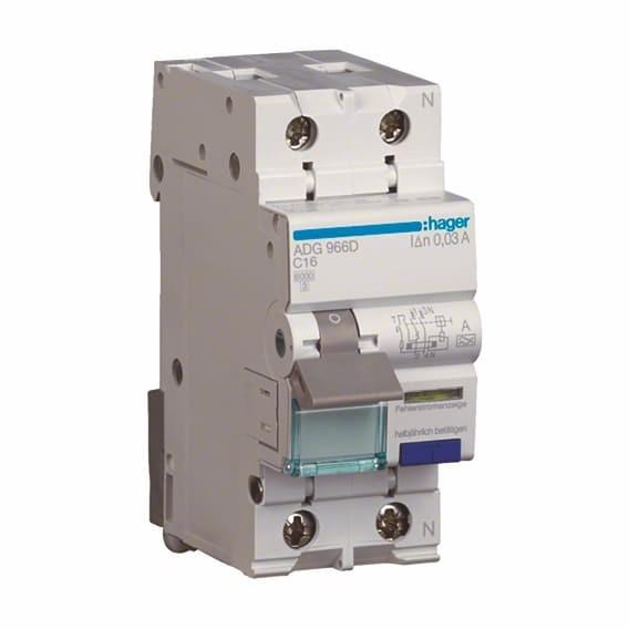 Устройство защитного отключения Hager 2P AD990J C 40A 30мА (6кА)