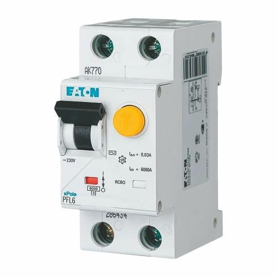 Устройство защитного отключения PFL6 1P+NC 20А 0.03 Eaton