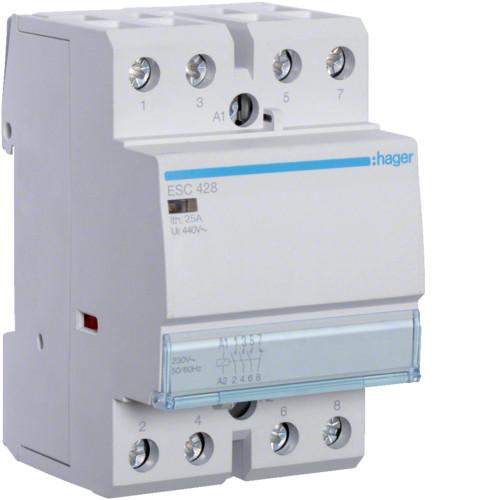 Контактор 25A 3НВ+1НЗ 230В Hager ESC428