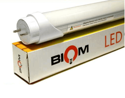 Светодиодная LED лампа Biom T8-GL-1200-16w Nw 6200K G13 матовая