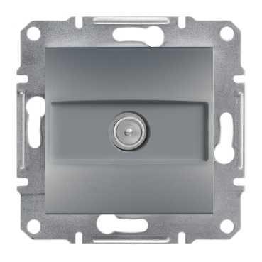 Розетка TV конечная сталь Schneider ASFORA EPH3200162